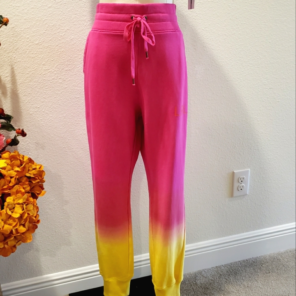 Ralph Lauren Dip-Dyed Cotton Joggers--Sz L
